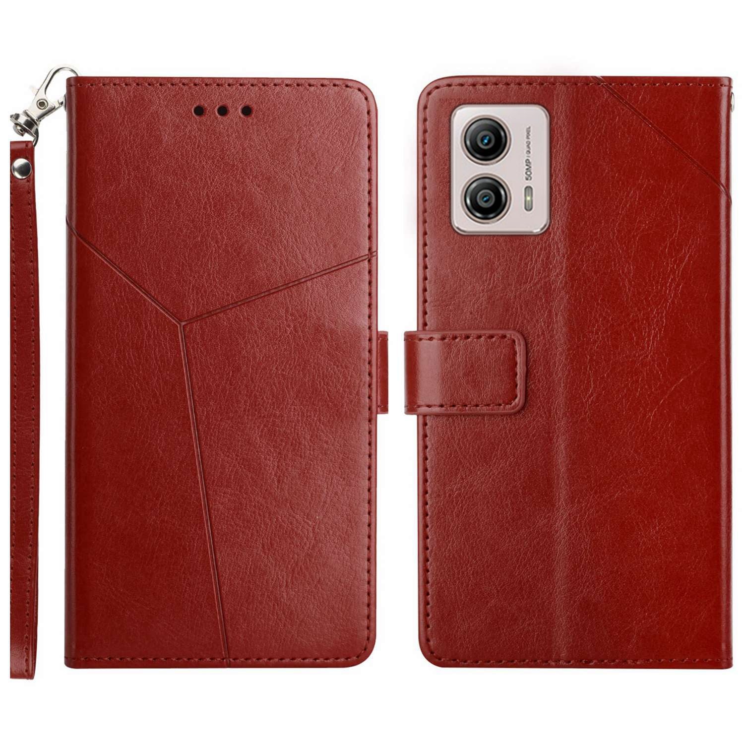 HT01 For Motorola Moto G53 5G PU Leather Imprinted Y-shaped Line Flip Phone Case Wallet Phone Stand Cover HT01 For Motorola Moto G53 5G PU Leather Imprinted Y-shaped Line Flip Phone Case Wallet Phone Stand Cover